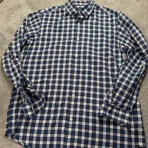 Orvis Men's Large Classic Fit Long Sleeve Button Down Plaid Shirt